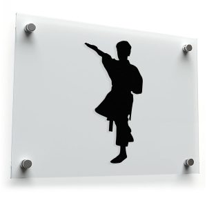 Martial Artist Silhouette Sticker