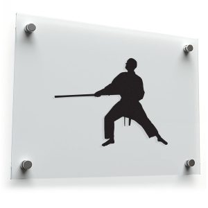 Martial Arts Silhouette Sticker