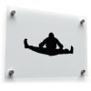 Martial Arts Stretching Silhouette Sticker 1