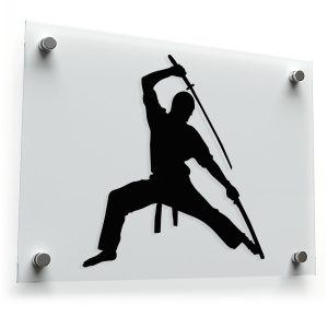 Martial Arts Warrior Silhouette Sticker