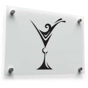 Martini Glass Silhouette Sticker
