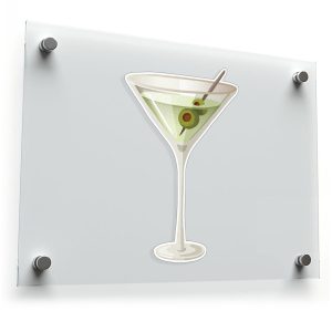 Martini Glass Sticker