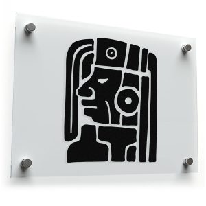 Mayan Inspired Tribal Face Sticker