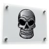 Metallic Skull Sticker