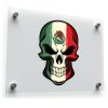 Mexican Flag Skull Sticker