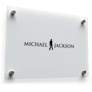 Michael Jackson Name & Silhouette Vinyl Sticker