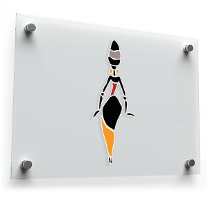 Minimalist African Woman Vinyl Decal