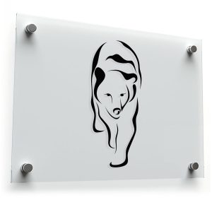 Minimalist Bear Sticker