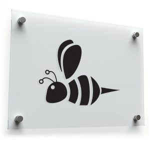 Minimalist Bee Vinyl Sticker