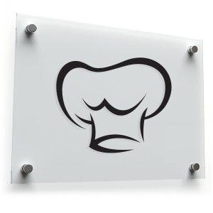 Minimalist Chef Hat Vinyl Sticker