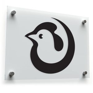 Minimalist Chicken Silhouette Sticker