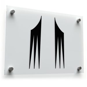 Minimalist Claw Mark Silhouette Stickers