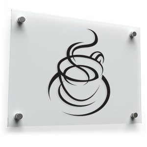 Minimalist Coffee Cup Silhouette Sticker