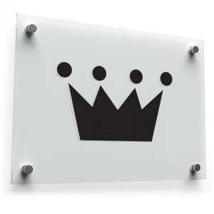 Minimalist Crown Sticker