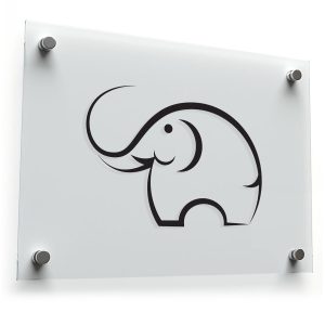 Minimalist Elephant Silhouette Sticker