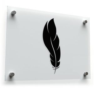 Minimalist Feather Sticker