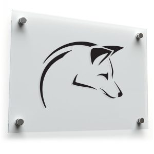 Minimalist Fox Head Vinyl Sticker