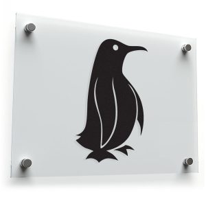 Minimalist Penguin Design Sticker