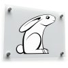 Minimalist Rabbit Design Sticker
