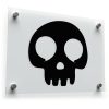 Minimalist Skull Silhouette Sticker