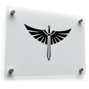 Minimalist Sword Wing Sticker