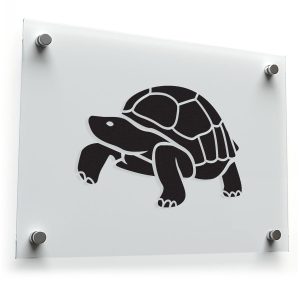 Minimalist Tortoise Silhouette Sticker