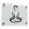 Minimalist Yoga Pose Vinyl Sticker 1