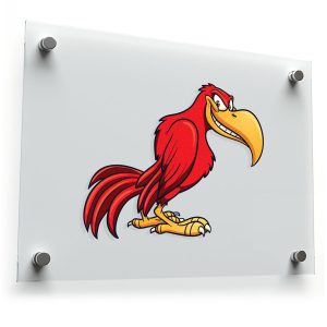 Mischievous Red Bird Sticker