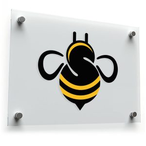 Modern Bee Vinyl Sticker
