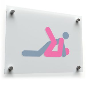 Modern Couple Symbol Sticker