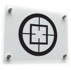 Modern Crosshair Symbol Sticker