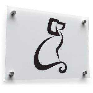 Modern Dog Silhouette Vinyl Sticker