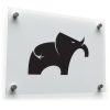 Modern Elephant Silhouette Sticker 1