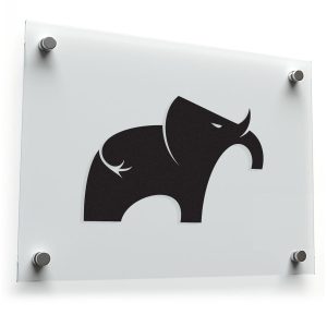 Modern Elephant Silhouette Sticker