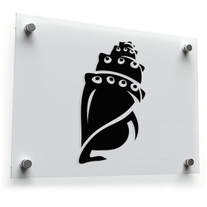 Modern Seashell Vinyl Sticker