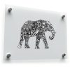 Monochrome Mandala Elephant Decal