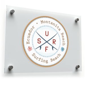 Montañita Beach Surfing Decal