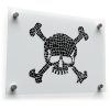 Mosaic Skull and Crossbones Vinyl Sticker 1