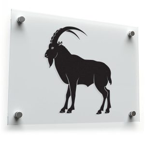 Mountain Goat Silhouette Vinyl Sticker