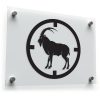 Mountain Goat Target Silhouette Sticker 1
