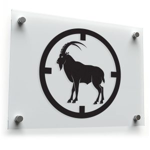 Mountain Goat Target Silhouette Sticker