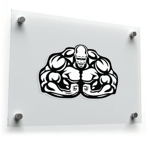 Muscle Man Vinyl Sticker