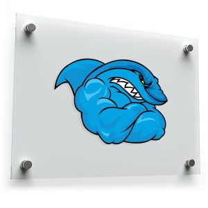 Muscle Shark Sticker
