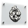 Muscular Bulldog Vinyl Sticker
