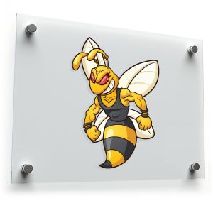 Muscular Hornet Sticker