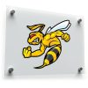 Muscular Yellow Hornet Sticker 1