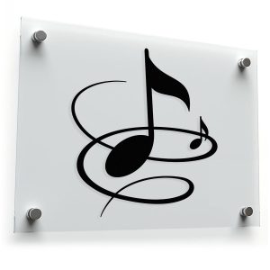 Music Note Design Sticker