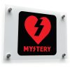 Mystery Heart Lightning Bolt Vinyl Sticker 1