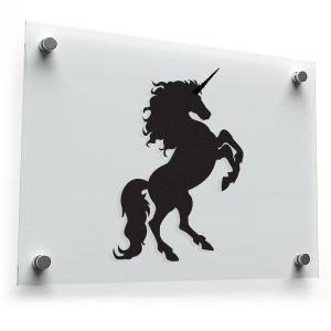 Mystical Black Unicorn Sticker