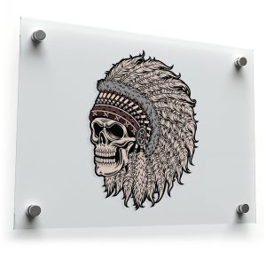 Native Skull Sticker